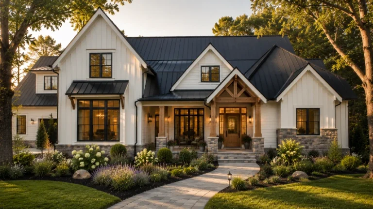 15 Exterior Home With a Black Roof Ideas That Are Seriously Stunning