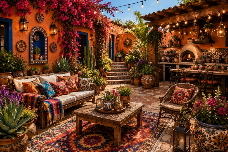 12 Mexican Patio Decor Ideas That Bring Instant Color and Joy