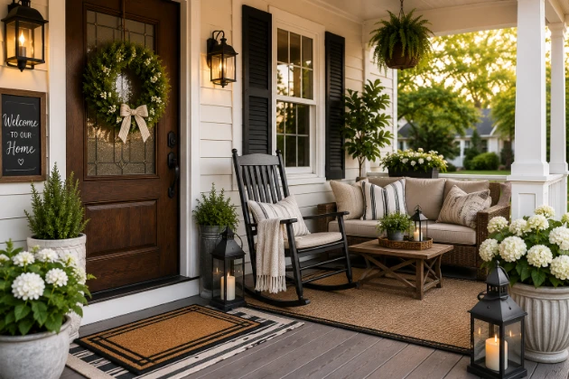 10 Front Porch Furniture Ideas That Make Any Home Feel More Welcoming