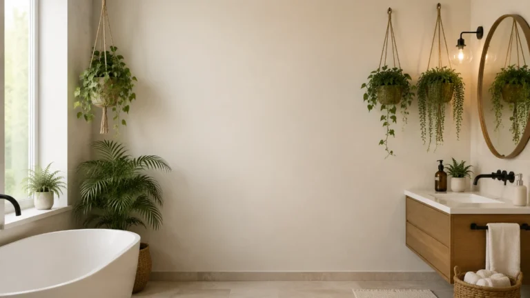 12 Bathroom Plant Hanging Ideas You’ll Love for a Fresh Natural Look
