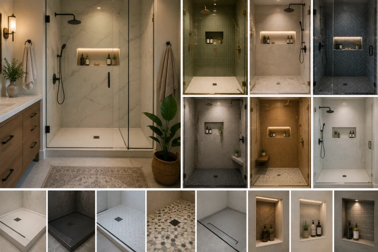 20 Shower Pan and Niche Ideas for Modern Bathroom Renovations