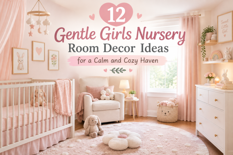 12 Gentle Girls Nursery Room Decor Ideas for a Calm and Cozy Haven