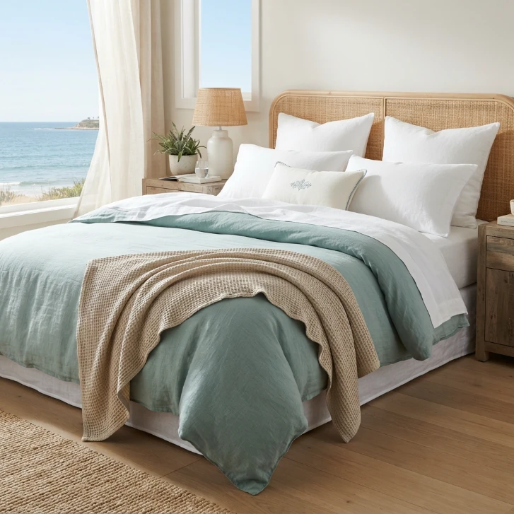 Sea Salt and Dune Neutral Color Palette - coastal bedroom idea